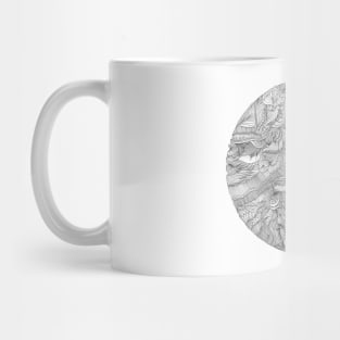 Psychedelic circle Mug